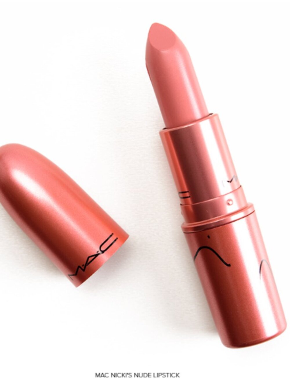 Limited Edition MAC Nicki Minaj Nicki's Nude Lipstick -crème Pink/Peach RARE - Picture 2 of 11